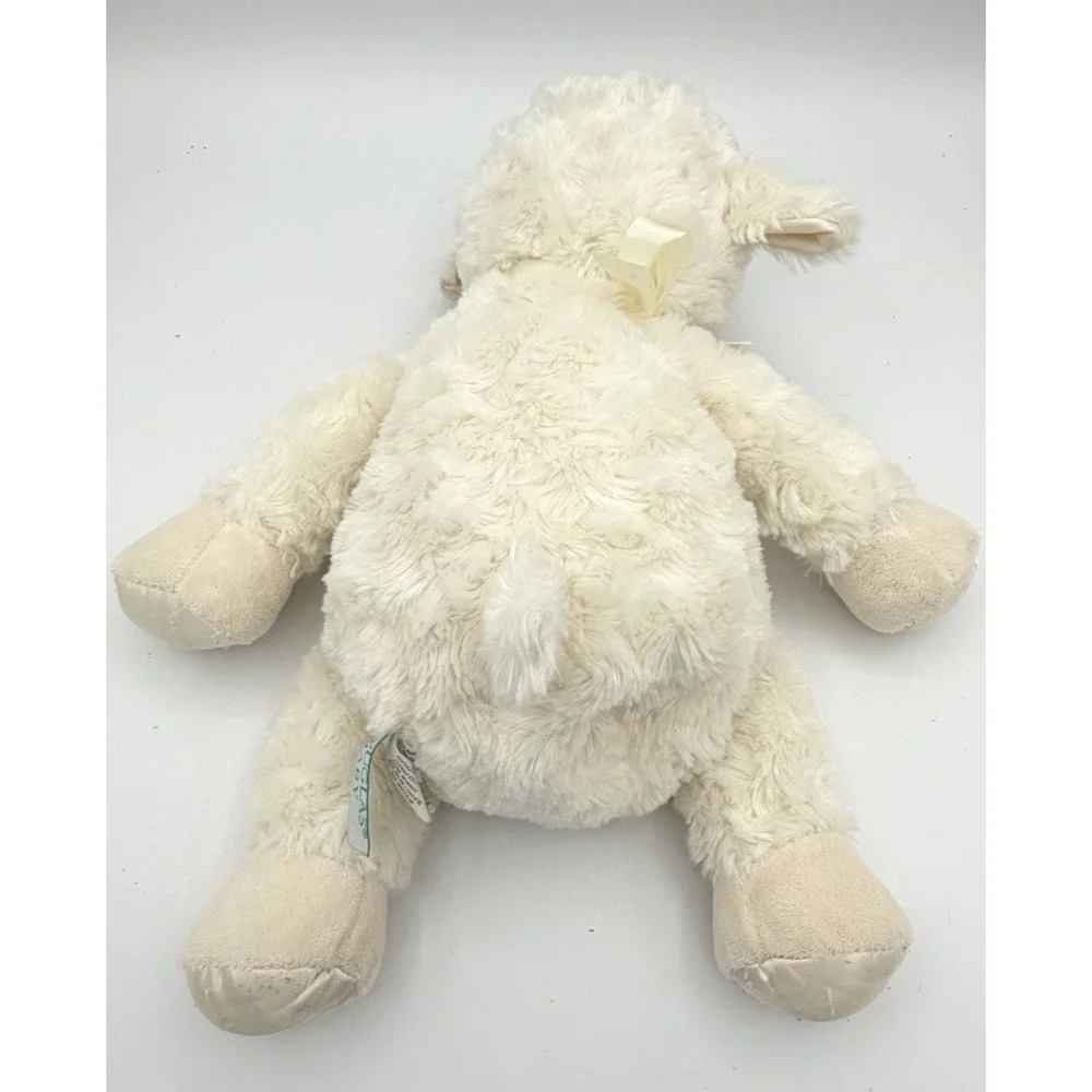 Douglas Baby Lamb Plush PLUMPIE Moon Stars Swirl Fur Lovey Sheep Satin Feet Ears